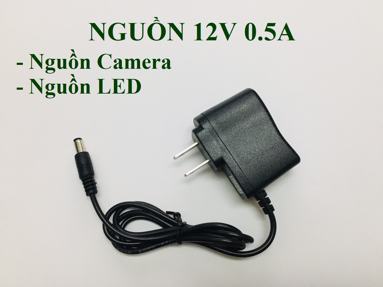 Nguồn adapter 12v 0.5a cho led, camera loại tốt