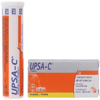 Viên sủi upsa-c 1000mg upsa sas phòng và điều trị cảm tuýp 10 viên