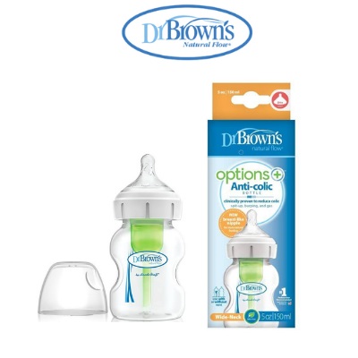 Dr Brown\'s Options+ Wide Neck 150ml Anti-Colic Single Bottle