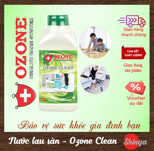 NƯỚC LAU SÀN, KHỬ MÙI, DIỆT KHUẨN - OZONE CLEAN 1KG