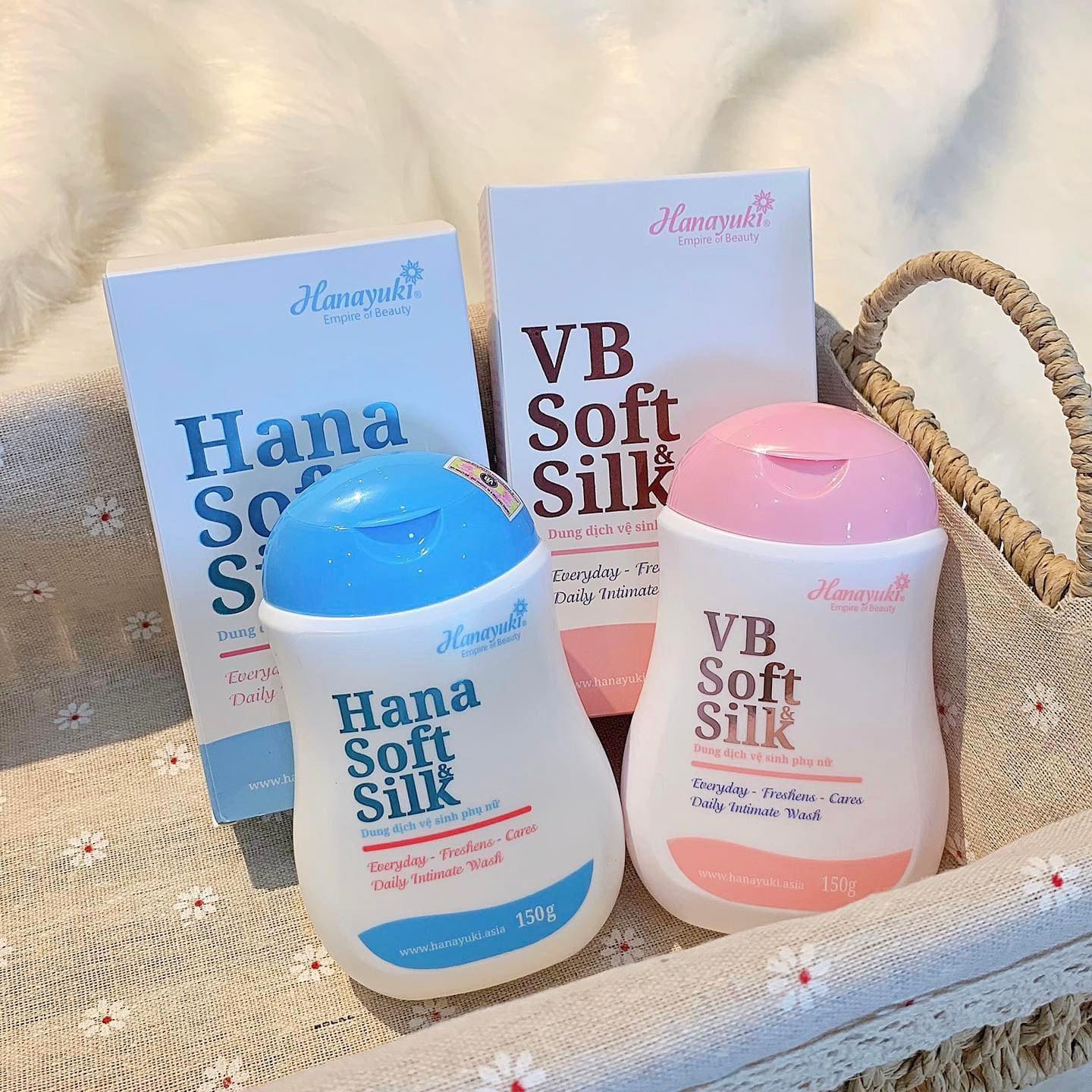 Dung dịch vệ sinh phụ nữ hana soft silk hanayuki