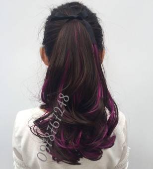 Tóc Giả Cột 2 Line xoắn đuôi Cao Cấp