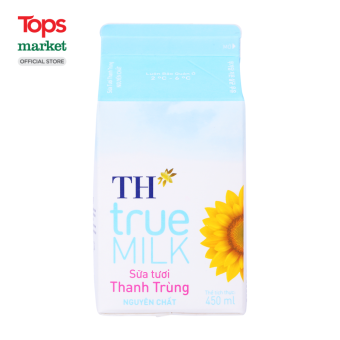 Sữa Thanh Trùng TH True Milk Nguyên Chất 450ML