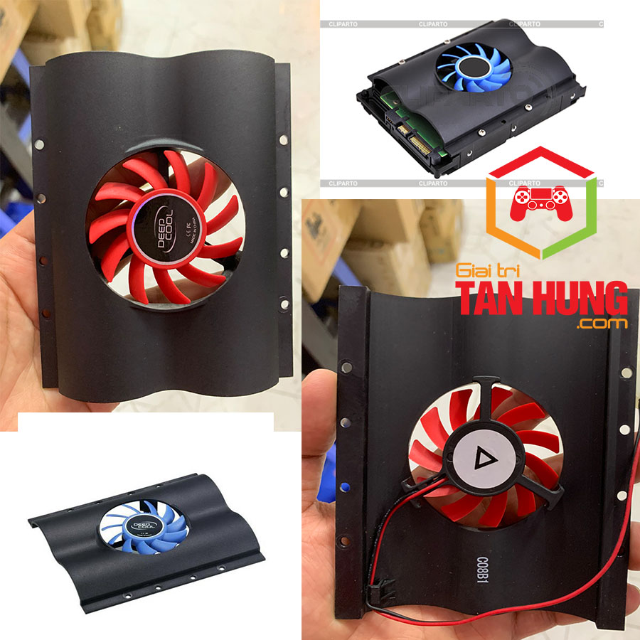 Fan Quạt Tản nhiệt cho ổ cứng HDD Deep Cool 10x12.5x1.45 Cm