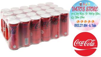 Thùng 24 lon Nước ngọt COCA COLA  ZERO lon 320ml / Lốc 6 lon Nước ngọt COCACOLA ZERO lon 320ml