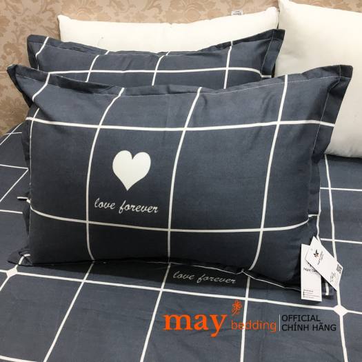 Bộ Ga Chun và 2 áo gối nằm mẫu Poly Cotton 2mx2m2 drap cotton, drap, ra giường, ga trải giường. drap giường