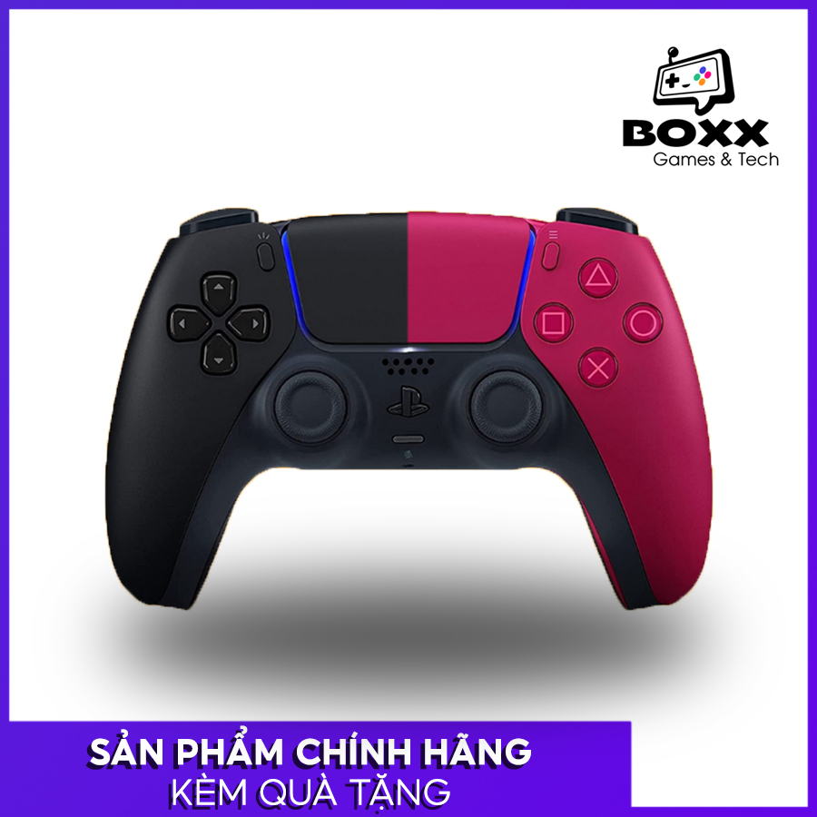 Tay Cầm PS5 DualSense - PlayStation 5 - Màu Midnight Black, Cosmic Red