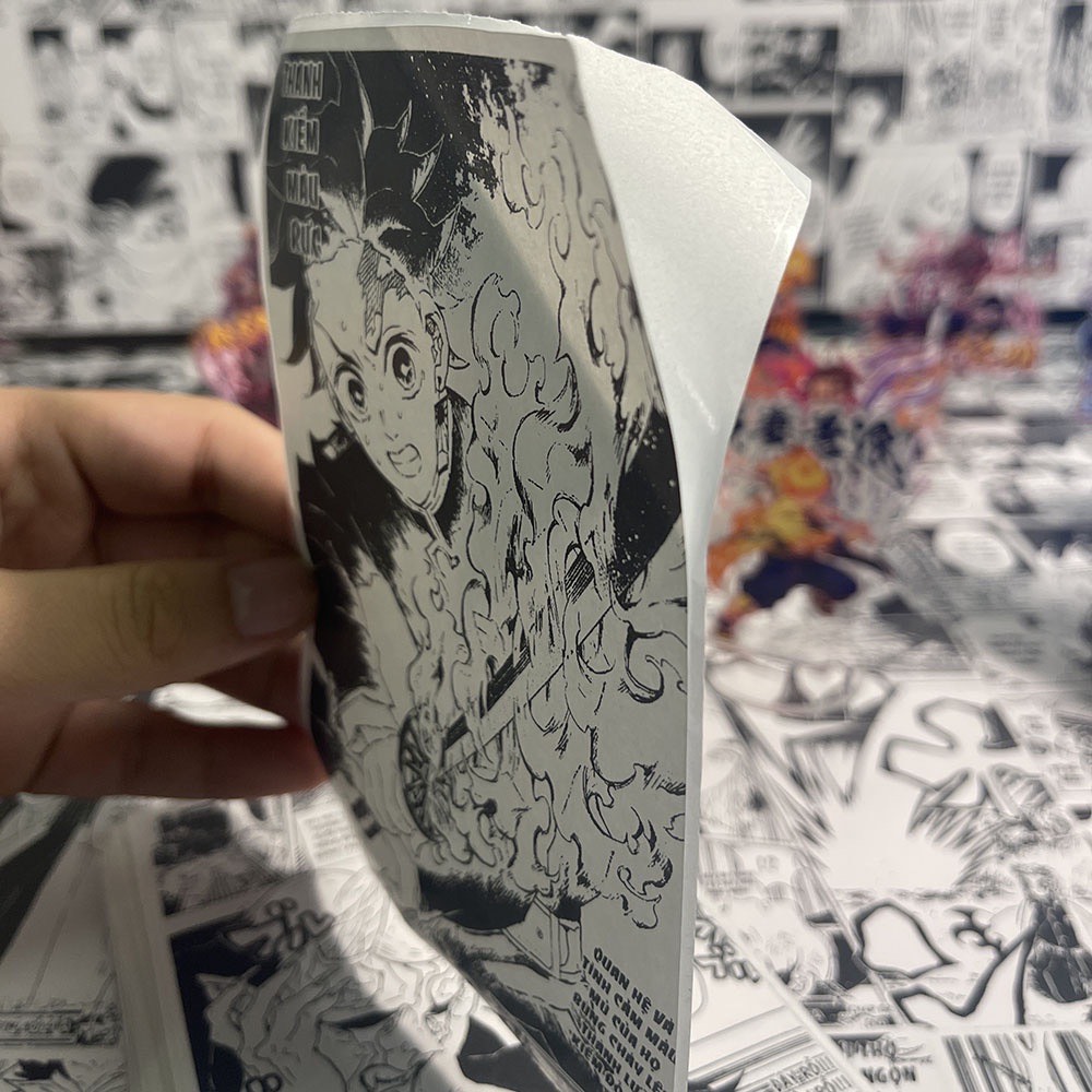 Tranh dán tường poster anime decor góc học tập làm việc