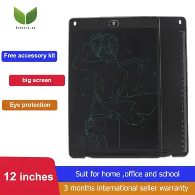 Eversalute 12 Inch LCD Writing Tablet ,kids toy,LCD Writing Board Doodle Board Kids Drawing Board Graphic Drawing Tablet Electronic Writing Pad with Stylus for Kids Family Memo Office Designer (1)