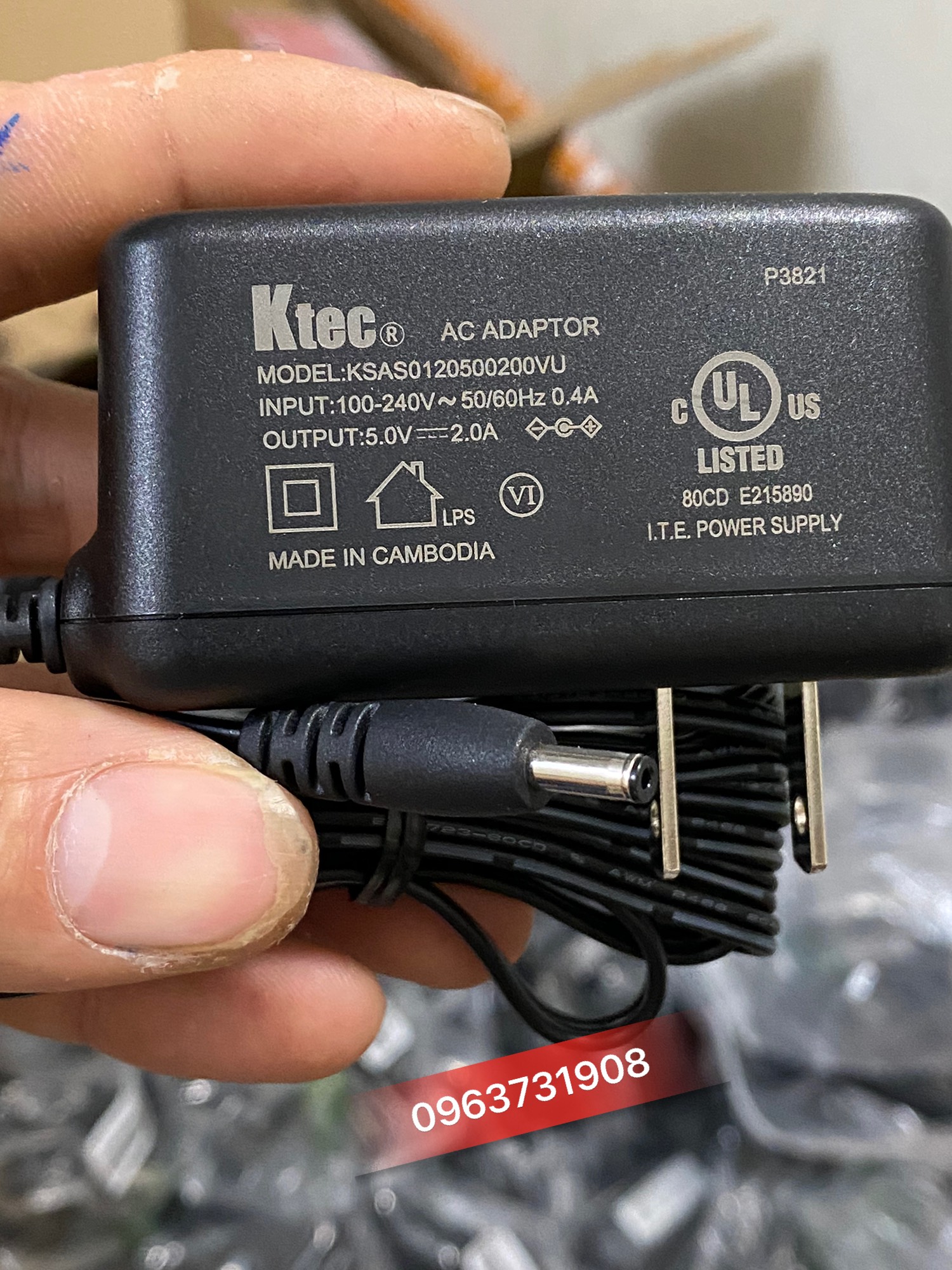 Adapter nguồn 5V- 2A chân nhỏ cho camera wifi yoose, siepem bảo hành 12 tháng