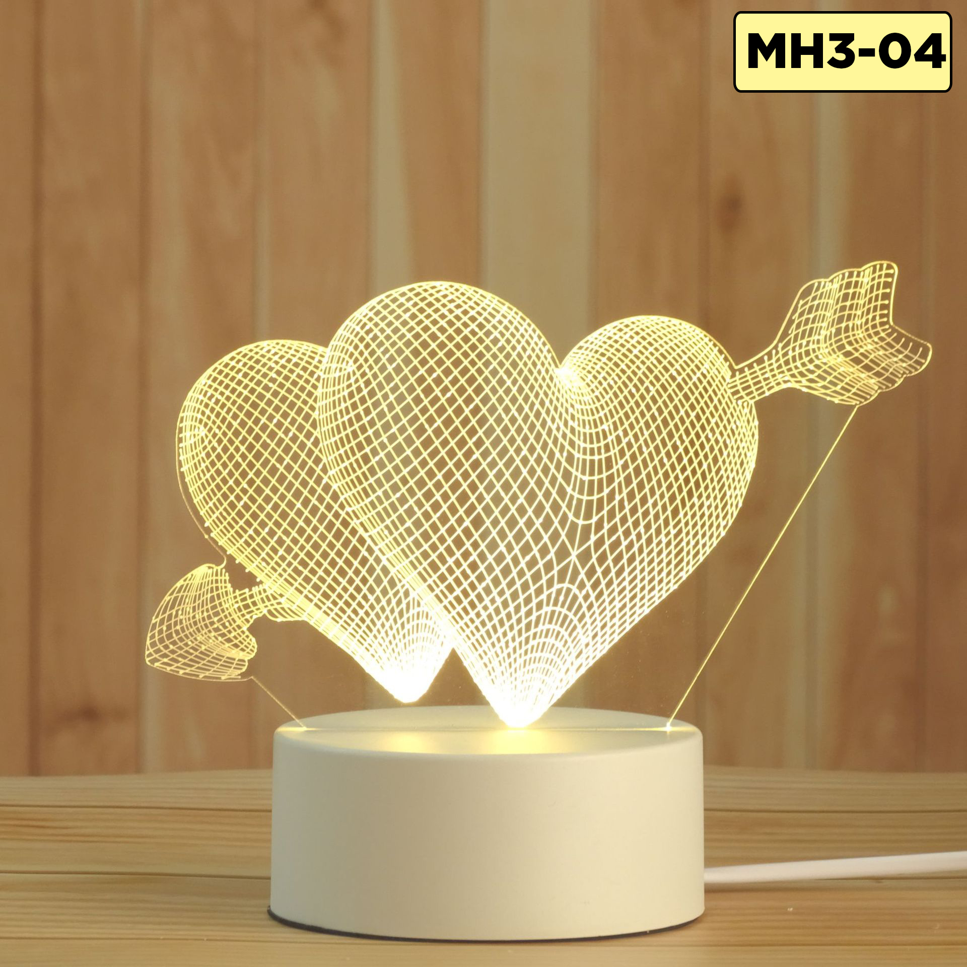 Đèn LED 3D nhiều mẫu khác nhau, quà tặng tình yêu, mô hình xe đẹp,đèn ngủ đèn trang trí decor