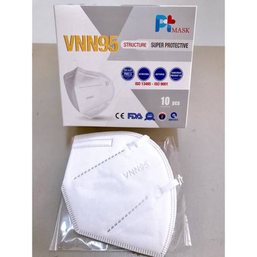 PT Mask VNN95 Khẩu Trang Kháng Khuẩn Không Van Thở - 5 Lớp (1 Cái)