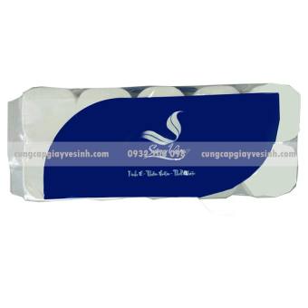 Giấy vệ sinh Sóng Vàng 10 cuộn 3 lớp không lõi