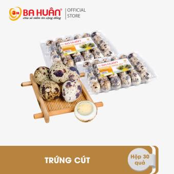 Trúng cút Ba Huân - Hộp 30 quả