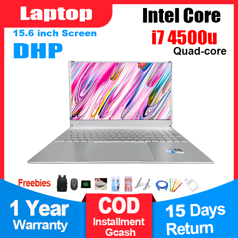Lazada Philippines - Brandnew Dhp laptop Intel Core i7 4600U 2.1Ghz Basic Frequency 15.6 inch Ultra-light-weightUltrathin 4G 8G 16G DDR3 Memory 120G 240G 480G SSD for Gaming PUBG LOL CF Office Study Home Entertainment