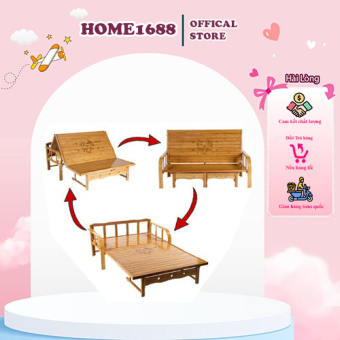 Giường Tre Bà Đẻ Thông Minh Đa Năng Có Thể Gập Thành Ghế Tiện Lơi, Chất Liệu Tự Nhiên Không Gây Hại Cho Da, Tiết Kiệm Không Gian Gia Đình - HOME1688