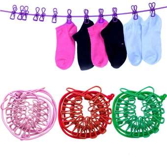 Dây phơi kẹp sắt, kèm móc thông minh