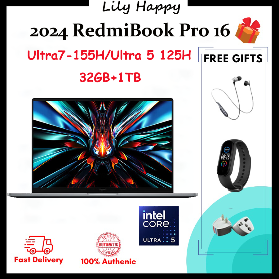 Redmibook Pro 16 2024 Laptop Intel Core Ultra 7, 32Gb Ram, 1Tb