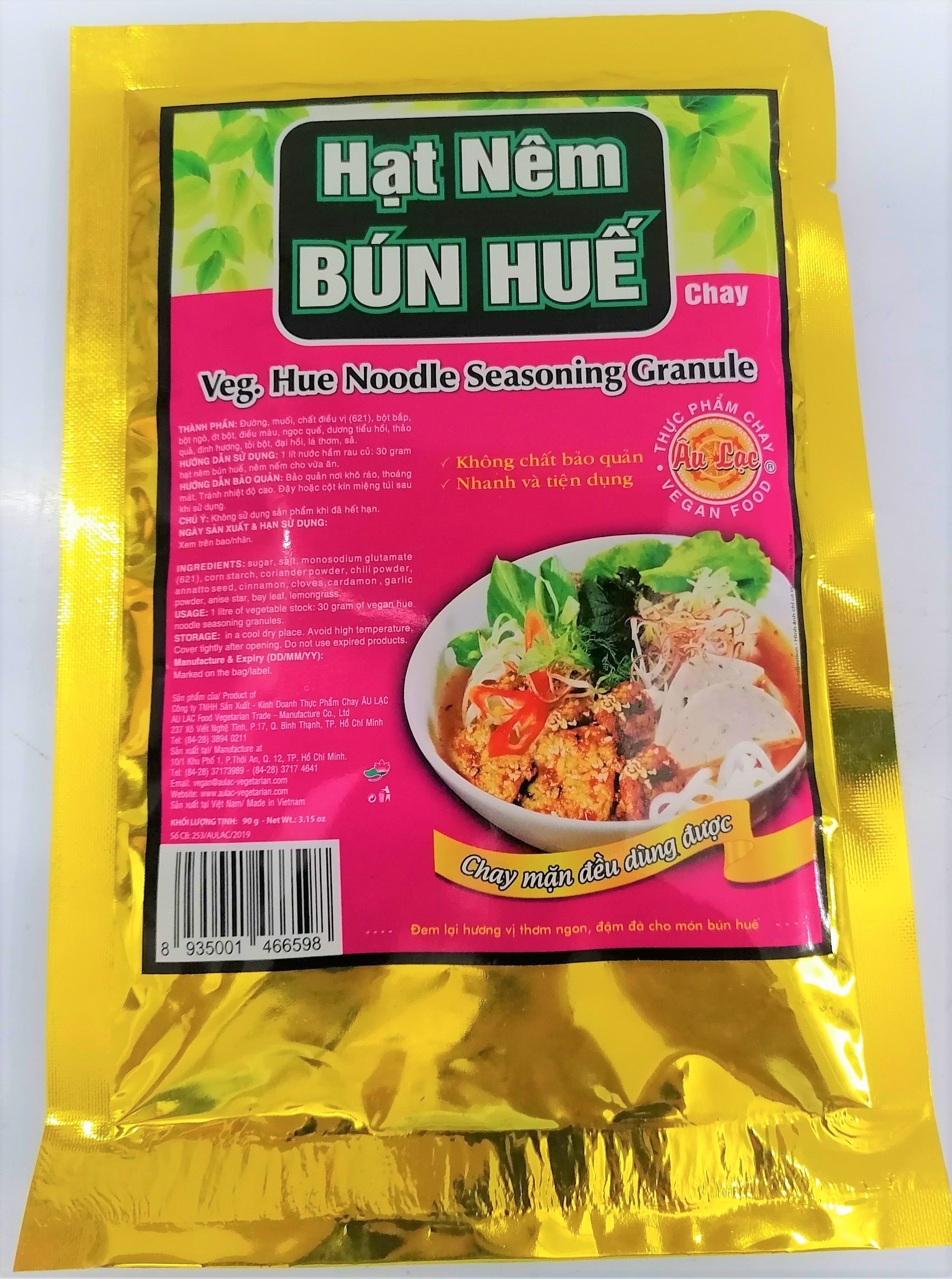 Hạt nêm bún huế chay âu lạc vegetarian hue noodle seasoning granules