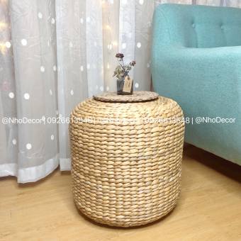 Ghế đôn bèo tây (lục bình) trang trí homestay