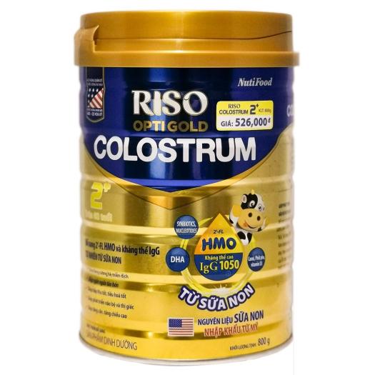 Sữa Bột Riso Opti Gold Colostrum 2+ Cho Trẻ Trên 2 Tuổi - Hộp 800g