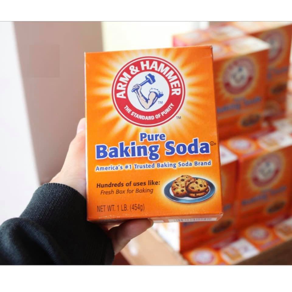 Baking soda hiệu arm & hammer mỹ hộp 454g đa công dụng