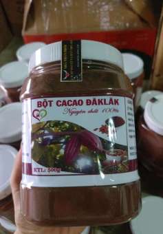 Bột ca cao nguyên chất Đắc Lắc 100% 0.5kg