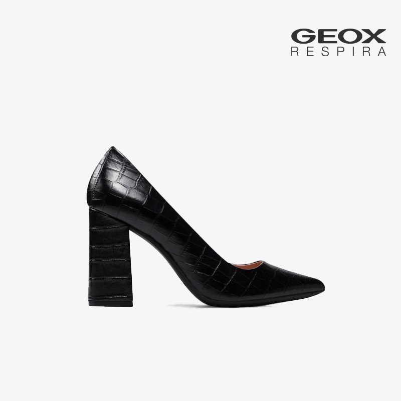 Giày cao gót nữ geox d bigliana 90 c - black