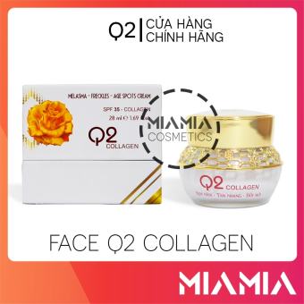 Kem Face Q2 Collagen chính hãng - Kem dưỡng trắng da giảm nám đồi mồi - 8936027192195