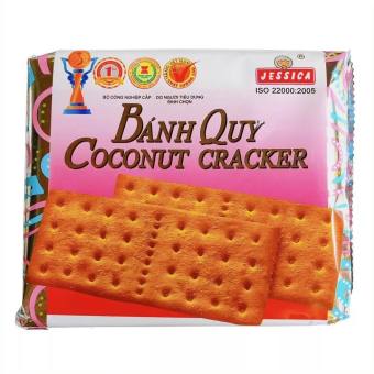 Bánh Quy Coconut Cracker Jessica Bạc Vuông (Gói 178g)