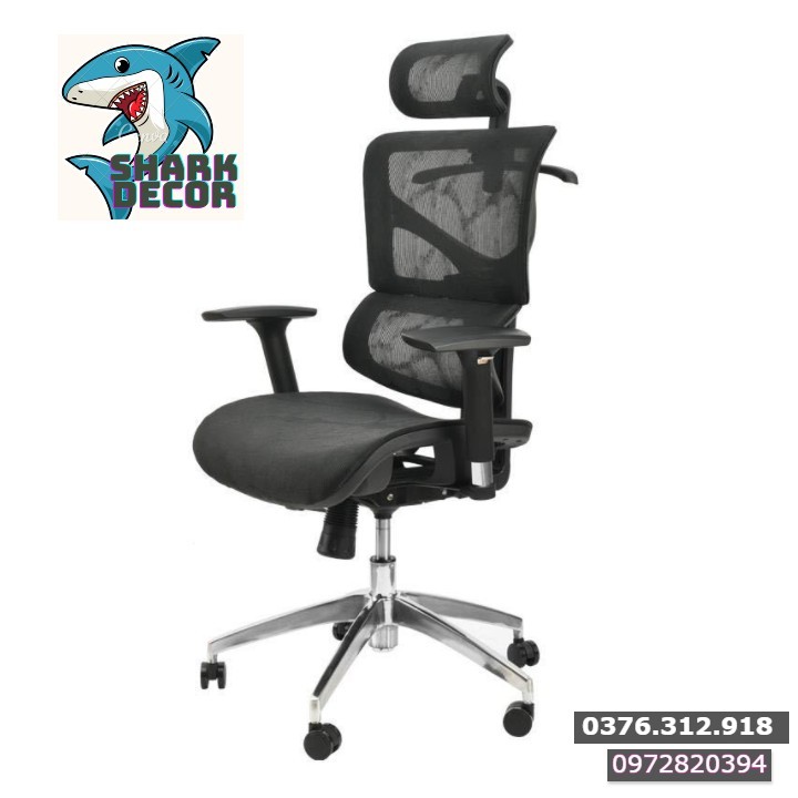 Ghế công thái học Ergonomic phiên bản mặt ngồi lưới cao cấp, Ghế xoay văn phòng, Ghế văn phòng lưng lưới hiện đại