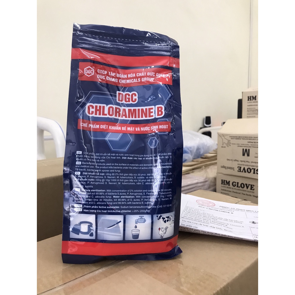 Cloramin B Đức Giang gói 1kg sát khuẩn, khử trùng và diệt khuẩn