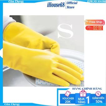 Găng tay rửa chén cao su tự nhiên Lock&Lock ETM803Y ETM804Y- Hàng chính hãng