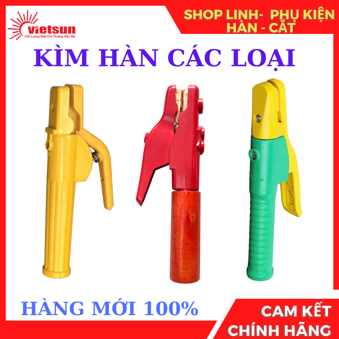 kìm hàn 500a các loại, kìm hàn vàng,kìm hàn cán gỗ, kìm hàn tay gỗ máy hàn, phụ kiện máy hàn