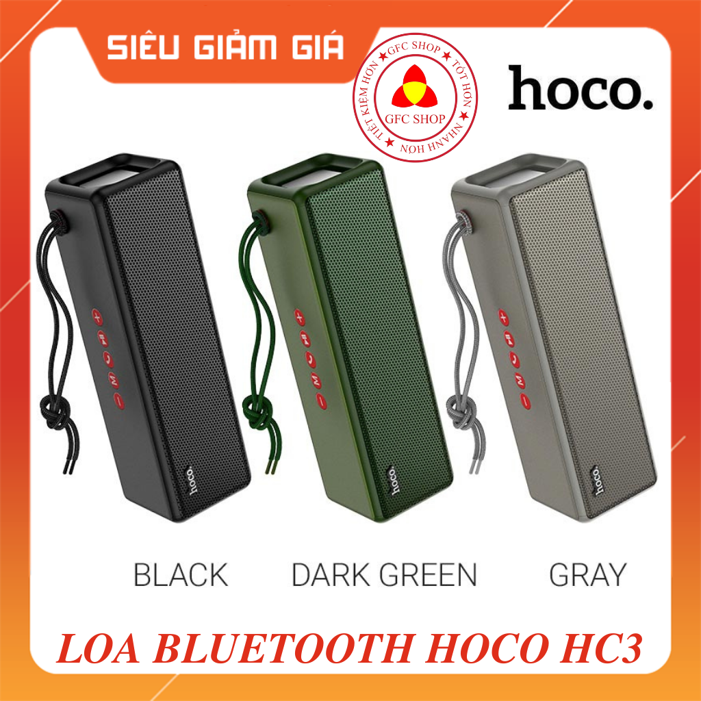 Loa bluetooth đa năng hoco hc3 bounce bt v5.0 chống nước ipx4, kết nối 2 loa, cs 10w