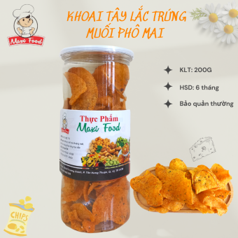 200G Khoai Tây Lắc Trứng Muối Phomai | Maxifood