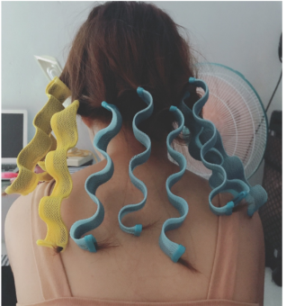 Lô uốn tóc gợn sóng Retro (Bộ 12 Ống Dài 25cm) không dùng nhiệt