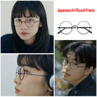 Gọng Kính Tròn Nam Retro Mỏng Kính Mắt Tròn Kim Loại Kính Harry Potter Gương Hoàng Tử