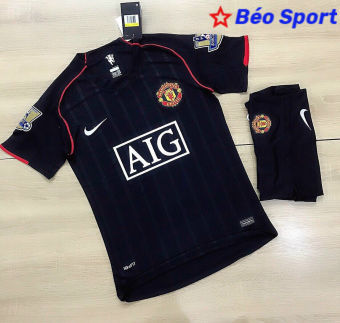 Áo Bóng Đá CLB Manchester United- Chuẩn Mẫu Thi Đấu - Sân khách Mùa Giải 2008 - Vải Polyeste Siêu Thoáng-Siêu Bền
