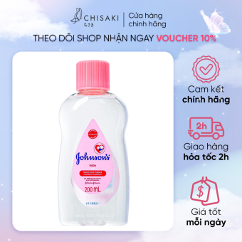 Dầu massage dưỡng ẩm cho bé Johnson’s Baby Oil 200ml