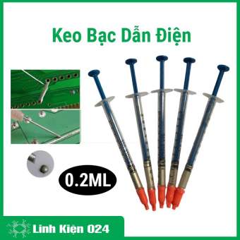 Keo bạc dẫn điện 0.2ml bám dính tốt dùng trong mạch điện tử (1 cái)
