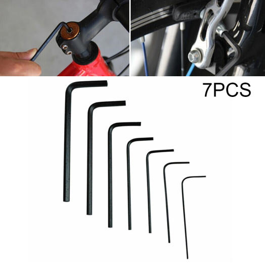 Toolstar 7 Cái/bộ Cờ Lê Lục Giác Siêu Nhỏ Cờ Lê Lục Giác Cứng Màu Đen Hình Lục Giác Nhà Bền