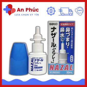 Xịt xoang Nazal 30ml của Nhật, Xịt mũi Nazal Nhật Bản 30ml