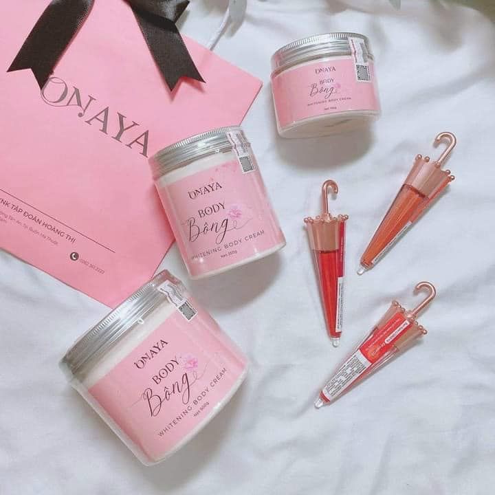 Kem Body Bông ONAYA Dưỡng Trắng Da