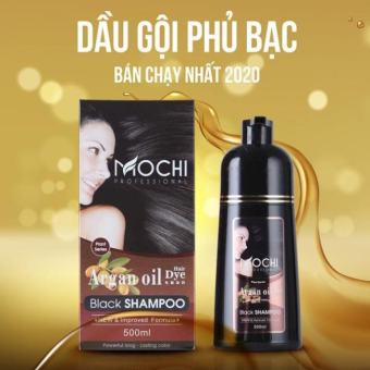 Dầu Gội Phủ Bạc Mochi Chính Hãng Nhật Bản - Nâu/Đen - Xóa Tan Nỗi Lo Bạc Tóc chai 500ml