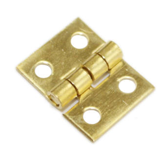 20 cái Mini Brass bản lề 1/4in 4 lỗ gấp bản lề nhỏ với ốc vít cho tủ nhà búp bê