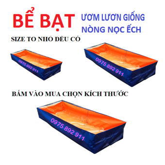 Bể bạt nuôi ốc ếch cá - loại 3X1X0,5
