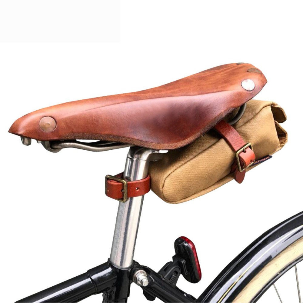 canvas bike saddle bag