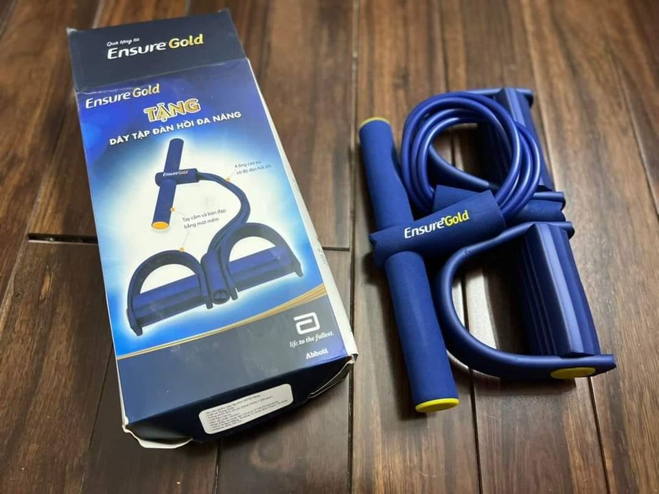 Dây kéo kháng lực tập cơ bụng tập lưng đàn hồi đa chức năng - quà tặng của ensure