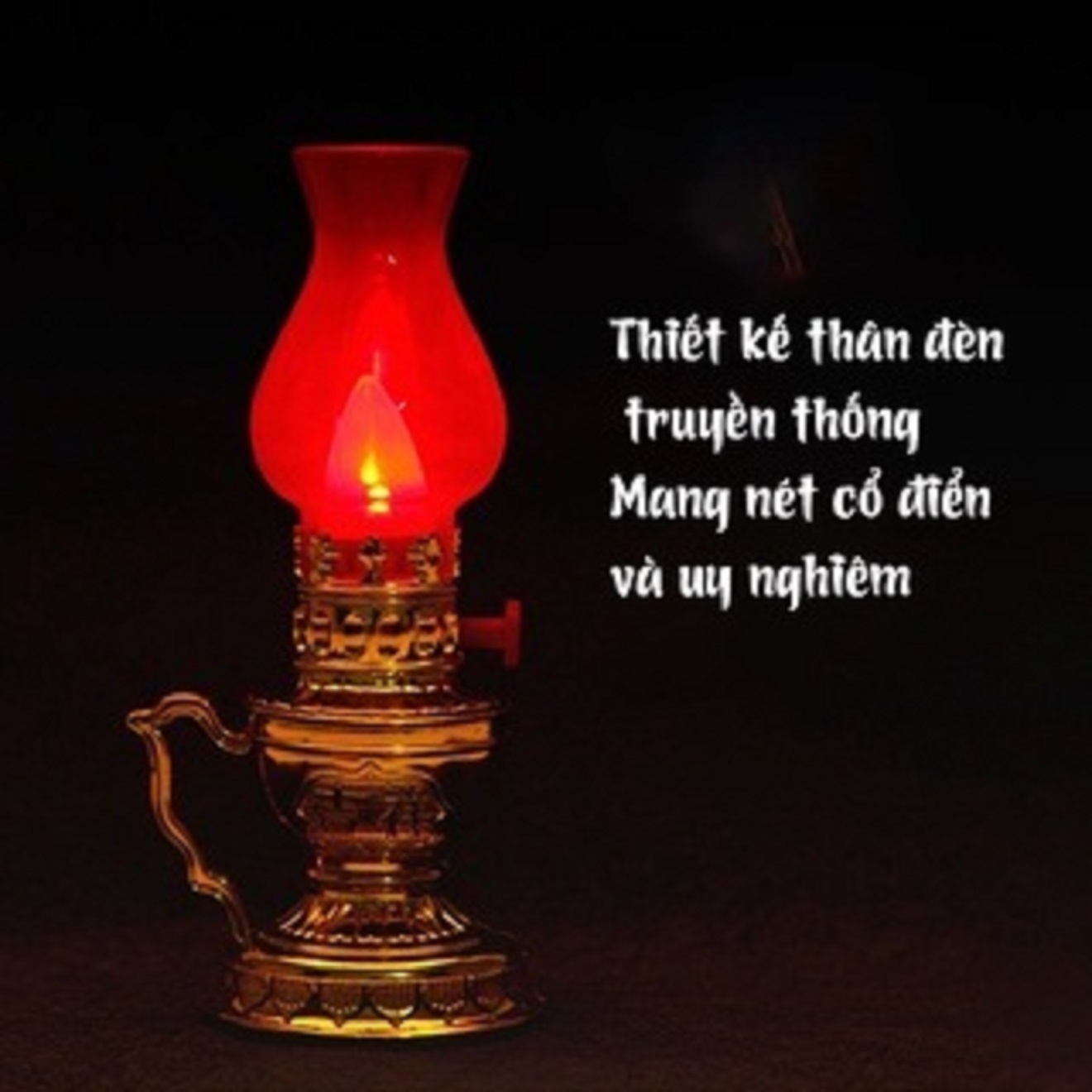 Đèn dầu thờ cúng chạy pin, Đèn thờ cúng vĩnh cửu siêu bền - Không dùng dây, nhỏ gọn, tiện lợi